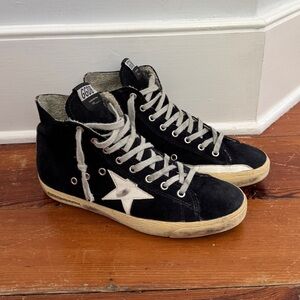 Golden Goose Black and White Sneakers